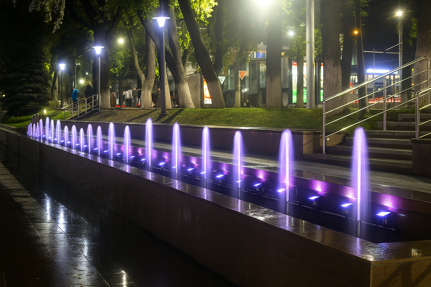 Фонтан на пересечении ул. Абая и ул. Байтурсынова