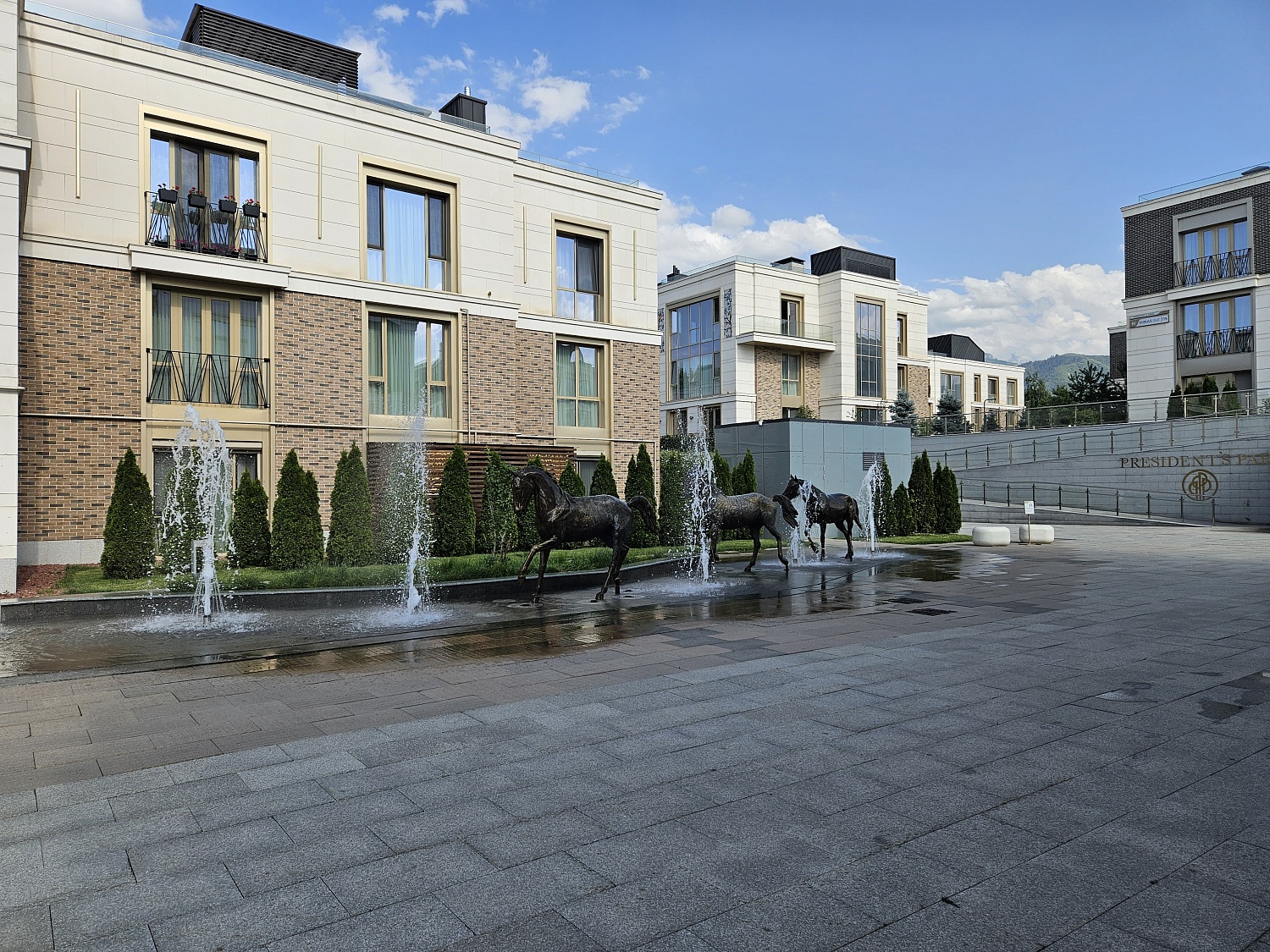 Фонтаны в ЖК "President Park"